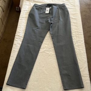 NWT Lafayette 148 gray pants size 14